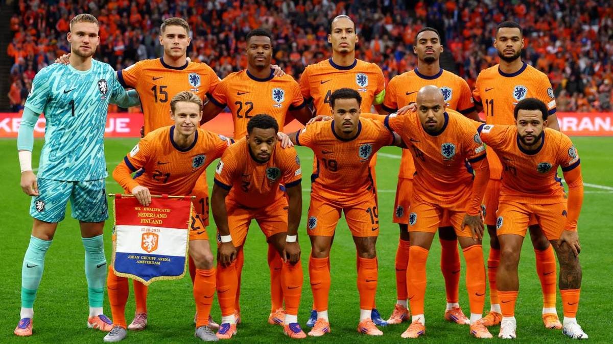 foto do time para Holanda