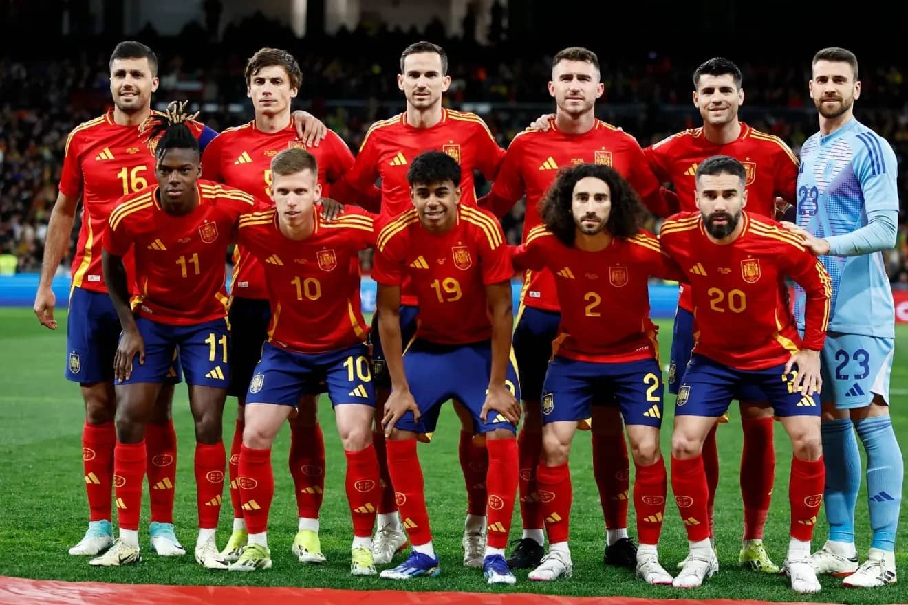 foto do time para Espanha