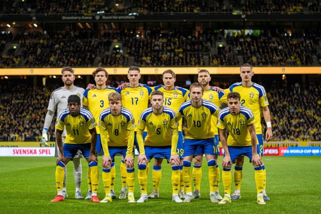 foto do time para Suécia
